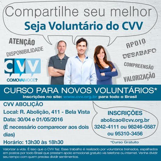 Curso CVV_voluntariado